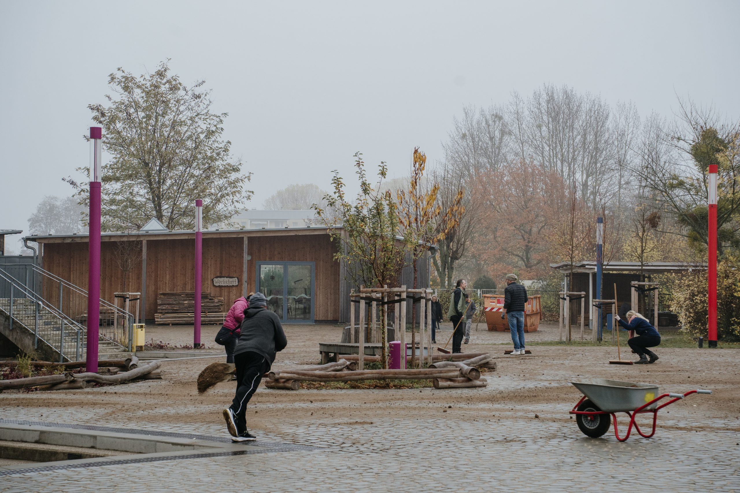 Arbeitseinsatz auf unserem Schulgelände