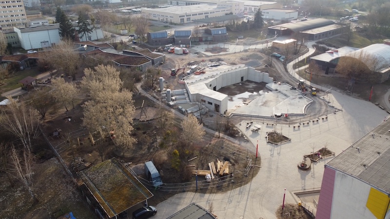 Status Saalbau im April